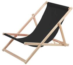  Woodok 4 db fekete bükkfa napozóágy szett (ANN-CEN-88065)