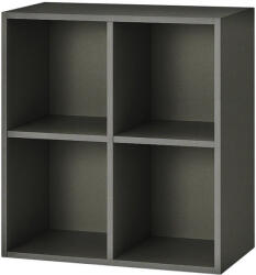 Leziter Boxie Nyitott Fali Szekrény - 80x80x37 cm, Antracit - pepita - 30 890 Ft