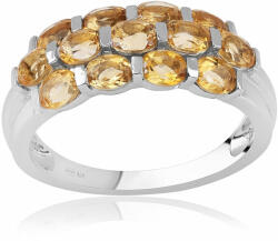  Ezüst Gyűrű " AA" Osztályú Brazíliai Citrinnel, ROS807/54