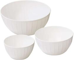 Tescoma DELÍCIA Műanyag tálak, 3 db-os szett, fehér (630364.11)