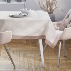 AmeliaHome Asztalterítő MILLUZA krémű metálfényes motívum klasszikus 110x160 ameliahome
