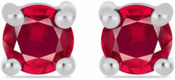  Ezüst Fülbevaló Madagaszkári Rubinnal, Y62199