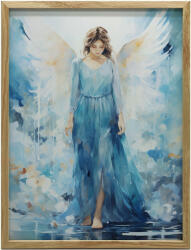  KERET FALI PLAKÁT ANGYAL BLUE BEAUTY Akvarell 70x100