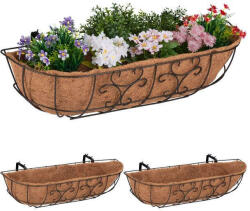  Erkélyláda szett - 3 db, 76 cm