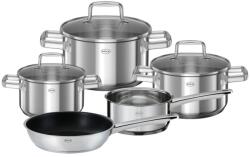 RÖSLE Edénykészlet, Moments, 5 részes, rozsdamentes, tapadásmentes, alumínium köztes réteg, ideális bármilyen ételhez, minden hőforráshoz, ellenálló, mosogatógépben mosható, rozsdamentes acél