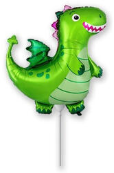  Fólia lufi, mini forma, zöld sárkány