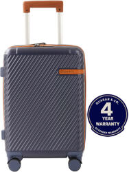 Quasar & Co Közepes méretű bővíthető bőrönd 64x41x26, 5-31 cm, LUXOR modell Quasar & Co. , ABS, lopásgátló cipzár, számzár, teleszkópos fogantyú, 4 dupla csendes kerék 360°-os forgással, feladott poggyász, Kék