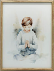  VÁSZONFESTMÉNY ANGYAL IMAFIÚ FALHOZ 70x100 CM