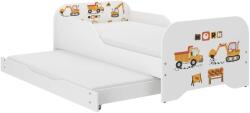  MIKI gyerekágy 160x80cm matraccal és ágyazható ágyneműtartóval benne 140x70 cm matraccal - építési terület