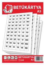  ICO Süni Betűkártya - A5, 4 db-os csomag