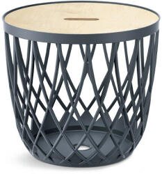 Prosperplast Uniqubo Rácsos Tárolóasztal Antracit Fa Tetővel, 4db-os csomag IKUB20T-S433 (IKUB20T-S433)