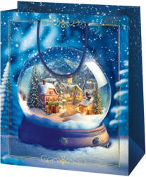 Cardex Cardex: Falu a hógömbben közepes méretű ajándéktáska 17x10x23cm (50326) - jatekshop