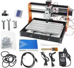 Lézergravírozó gép, DIY famegmunkálás, CNC vezérlő, 3018 pro narancs, vezérlővel