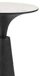 Bizzotto Rondel 51 Márvány Dohányzóasztal Fekete-Fehér - pepita