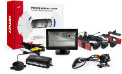 AMiO Parkolóasszisztens - Kamera és 4 Érzékelő - 4, 3" TFT Kijelző