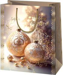 Cardex Cardex: Arany díszek nagy méretű ajándéktáska 26x13x33cm (50338) - jatekshop
