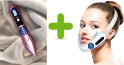 EMS Kozmetikai folt eltávolító plazma toll arckezelésekhez + EMS mikroáramú arcmasszírózó LED terápiával