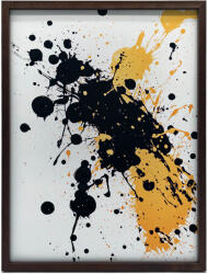 VÁSZONFESTÉS FALENERGIÁHOZ FOLTOKBAN, FEKETE KERET 70x100 CM