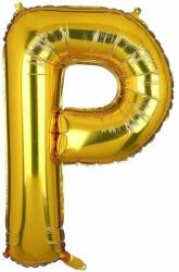  Maxee születésnapi léggömb, P betű, arany, 40 cm