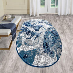  Modern szőnyeg Mykonos 7474 (Navy) Ovális 160x230cm Kék