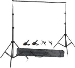  Háttér állvány, állítható magasságú, erős alumíniumötvözet, új, normál, 2600x3000