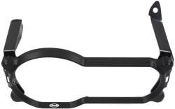  BMW motorkerékpár fényszóró -védő, CNC alumínium keret, polikarbonát lencse (R1200GS/R1250GS), Fekete