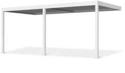  SUN ELEGANCE WALL 3x6 m Motoros Fehér terasz pergola + LED világítás