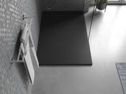 Mexen Otto SMC zuhanytálca 140 x 80 cm, fekete - 4N708014 Kompozit zuhanytálca Kompozit zuhanytálca (5905315075246)