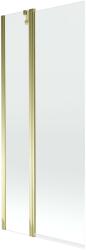 Mexen Flip Kádparaván 1 részes 80 x 150 cm, átlátszó nano, arany - 894-080-101-50-00 Kádparaván (5907709148864)