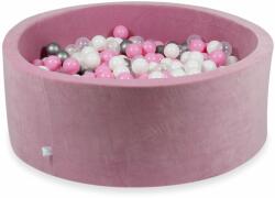  Rózsaszín velvet labdamedence 110x40cm