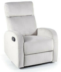 SIGNAL MEBLE Olimp Velvet Kényelmi Hintaszék Világosszürke Bársony Dönthető Relax Fotel (OLIMPVJSZ)