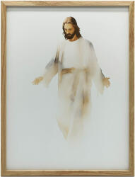  Spokój i Otulenie: Jezus w Akwareli, 70x100 cm, rama drewniana ciemny brąz, papier matowy 230 gsm