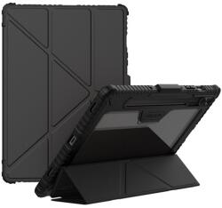 Nillkin Samsung Tab S10 Fe Lte Nillkin Bumper Pro Szilikon Telefonvédő Aktív Flip, Asztali Tartó, Fekete