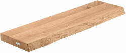  Masszív Tölgyfa Polc - Természetes Szélekkel 80x22x4