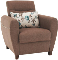 TEMPO KONDELA Fotel, sötétbézs, MILO - pepita