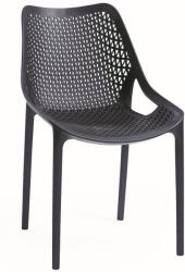 ROJAPLAST Bilros Műanyag Kerti Szék, Fekete