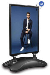 Kültéri információs tábla, A1, fekete, A1, 15kg (IT-hampton-A1B)