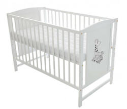 Bobas Fashion Bajka fehér 60*120 cm kiságy - zsiráf