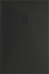 Mexen Stone+ SMC zuhanytálca 140 x 100 cm, fekete , takaró fekete - 44701014-B Kompozit zuhanytálca Kompozit zuhanytálca (5905315223999)