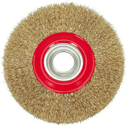 TOYA Perie circulară 125 x 20 mm cu inele de reducere, cu acoperire de alamă (06978)