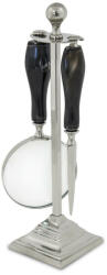 Art-Pol Loyd design irodai asztali levélbontó kés-nagyító ezüst állványon 33, 5x9x9cm (120034)
