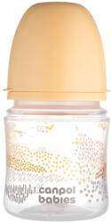 Canpol babies Антиколик шише с широко гърло Canpol - Easy Start, Mountains, 120 ml, Бежово (35/242_bei)