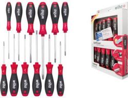 Wiha Műhely Csavarhúzó készlet 12 részes Wiha SoftFinish Egyeneshornyú, TORX, Kereszthornyú Pozidriv, Kereszthornyú Phillips (302HK12) (302HK12)