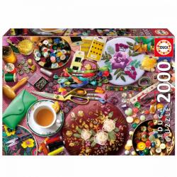 Educa Пъзел Educa - Маса за шиене, 2000 части (EDU20263)