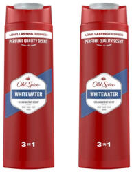 Old Spice WhiteWater 3 az 1-ben tusfürdő és sampon férfiaknak (2x400 ml)