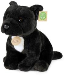 Rappa Câine de pluș Staffordshire bull terrier 30 cm negru ECO-FRIENDLY (RP210097)