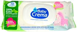 Baby crema мокри кърпи бебешки, 99% вода, 72 броя