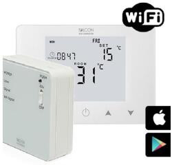 Falcon FALCON RF-WIFI Control programozható vezeték nélküli szobatermosztát fűtéshez (iOS / Android) (HY09RF-WiFi)