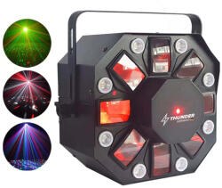Thunder Germany MX-840 8 Optikás fényeffekt, +Stroboszkóp, +Lézer, +DMX - mkaudio