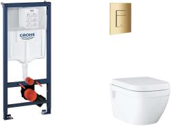 GROHE Rapid SL - Készlet fali beépítéshez, WC, SoftClose ülőkével és Skate Cosmopolitan gombbal, Cool Sunrise SANI11BB4132 (SANI11BB4132)